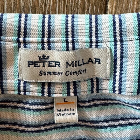 Peter Millar Men's Summer Comfort Chase Performance polo size Large - Picture 5 of 11